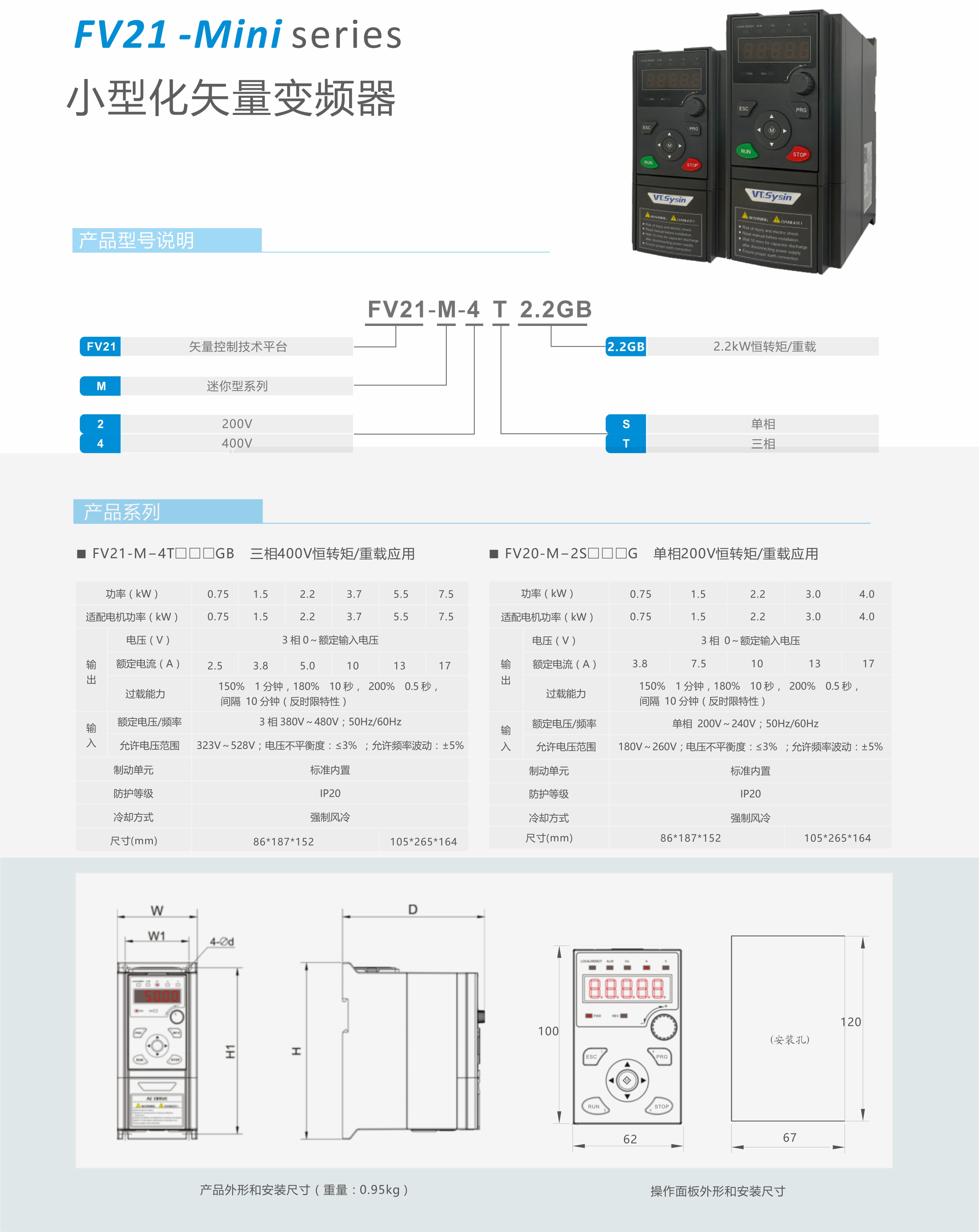 【新品发布】雅博app官网登录入口FV21系列小型化矢量变频器产品上市！